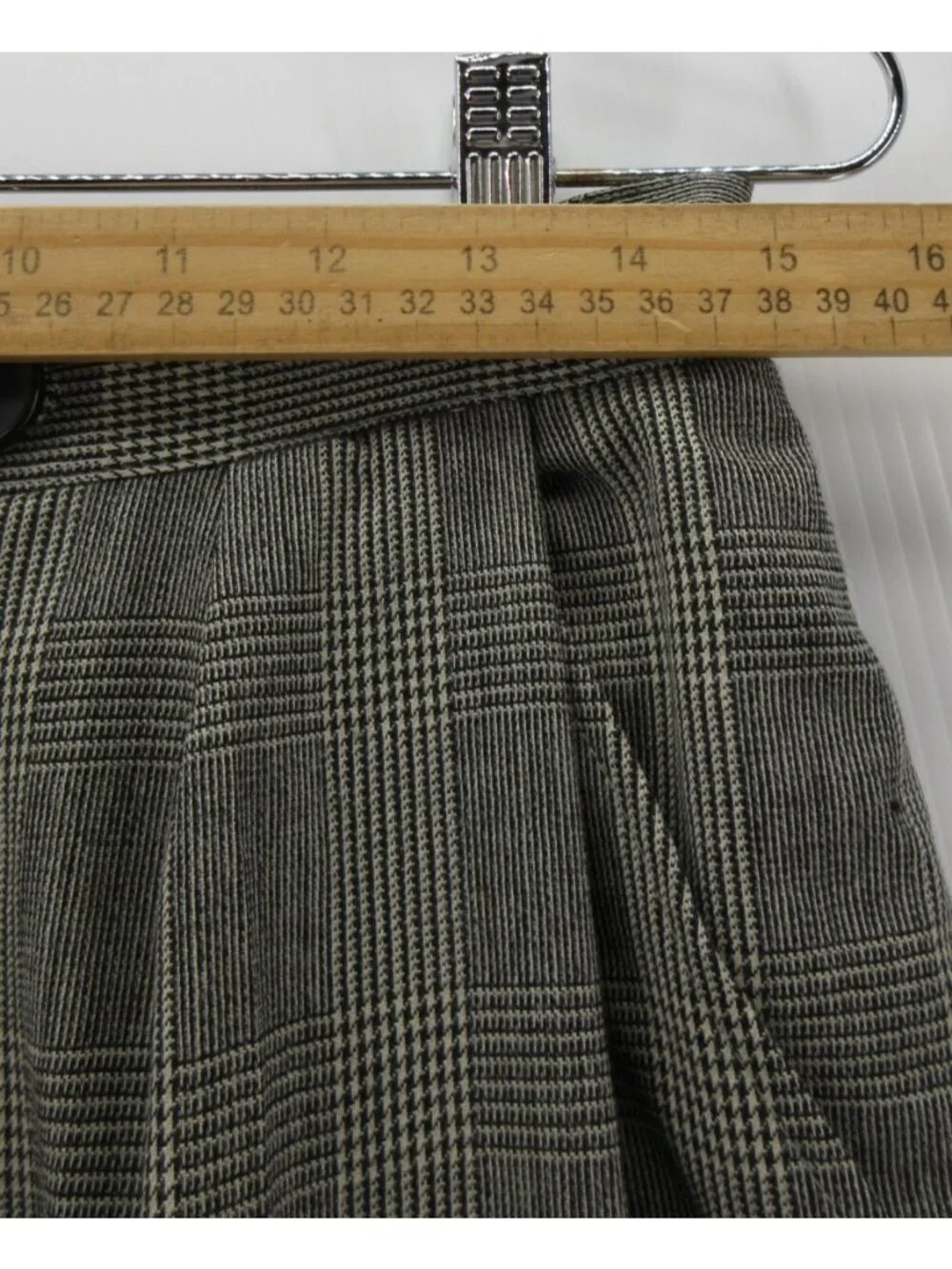 VGT Christian Dior Suit 12 Wool 2 Piece Pants Houndstooth USA 30X30 *